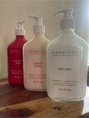 Malibu, Sweet Rose and Cherry Kiss Body Lotions